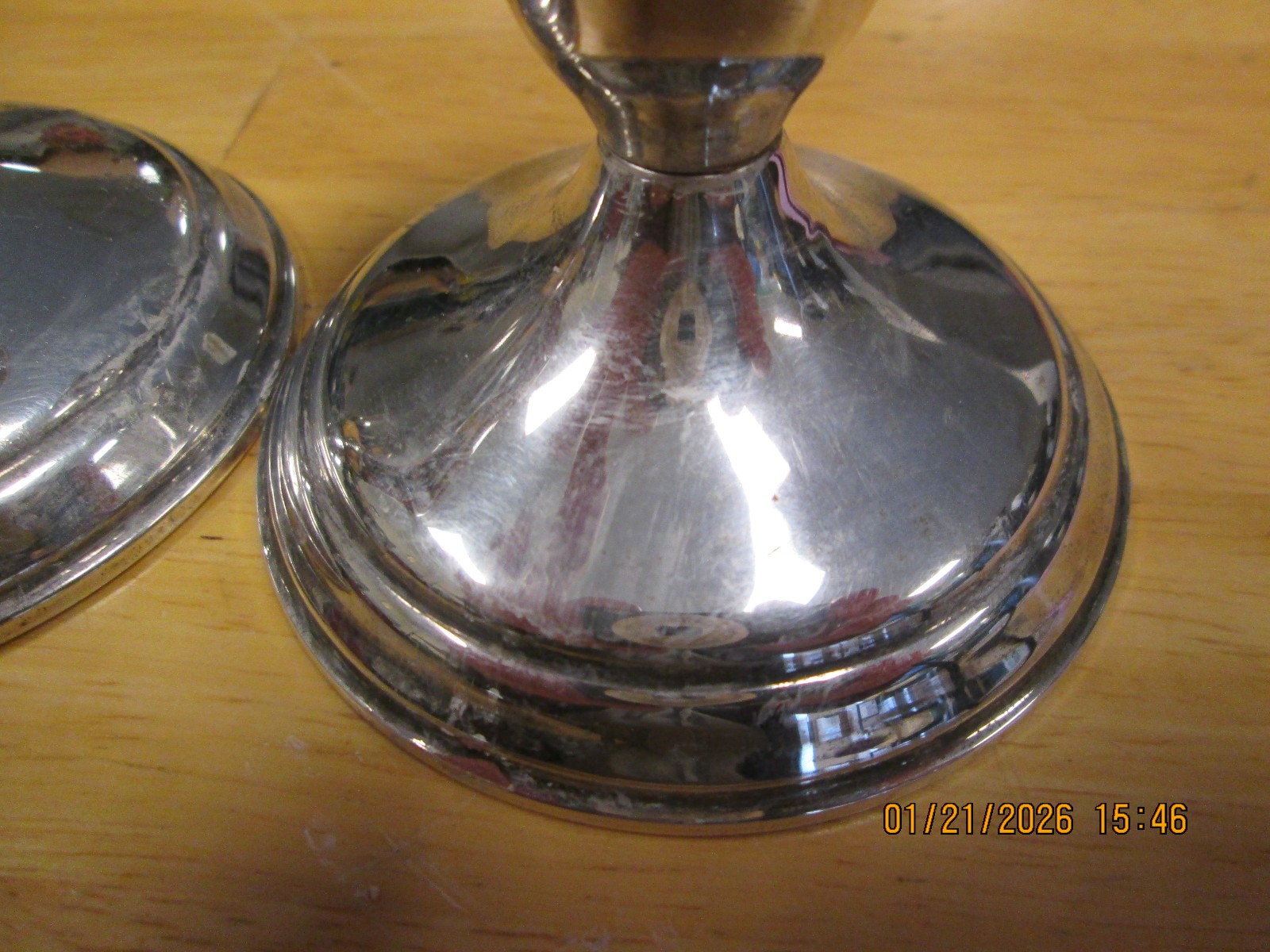 Towle Silver plate Candlesticks Weighted Set Of 2