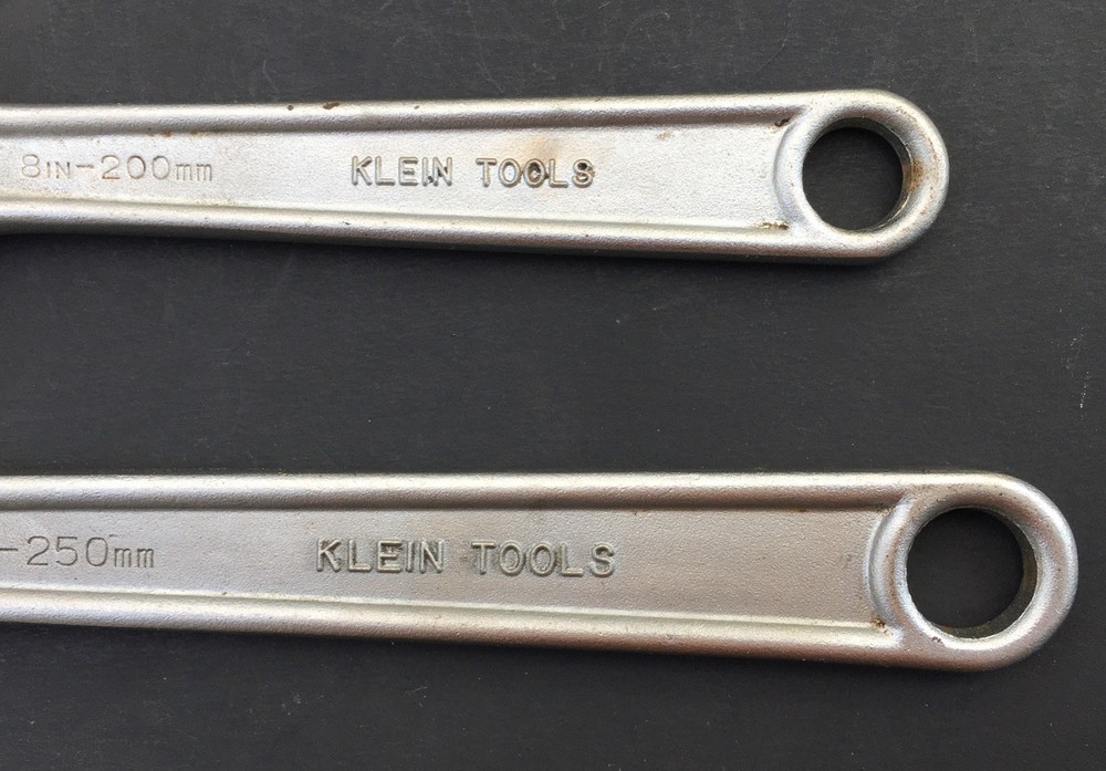 Klein 10” & 8” Adjustable Wrenches