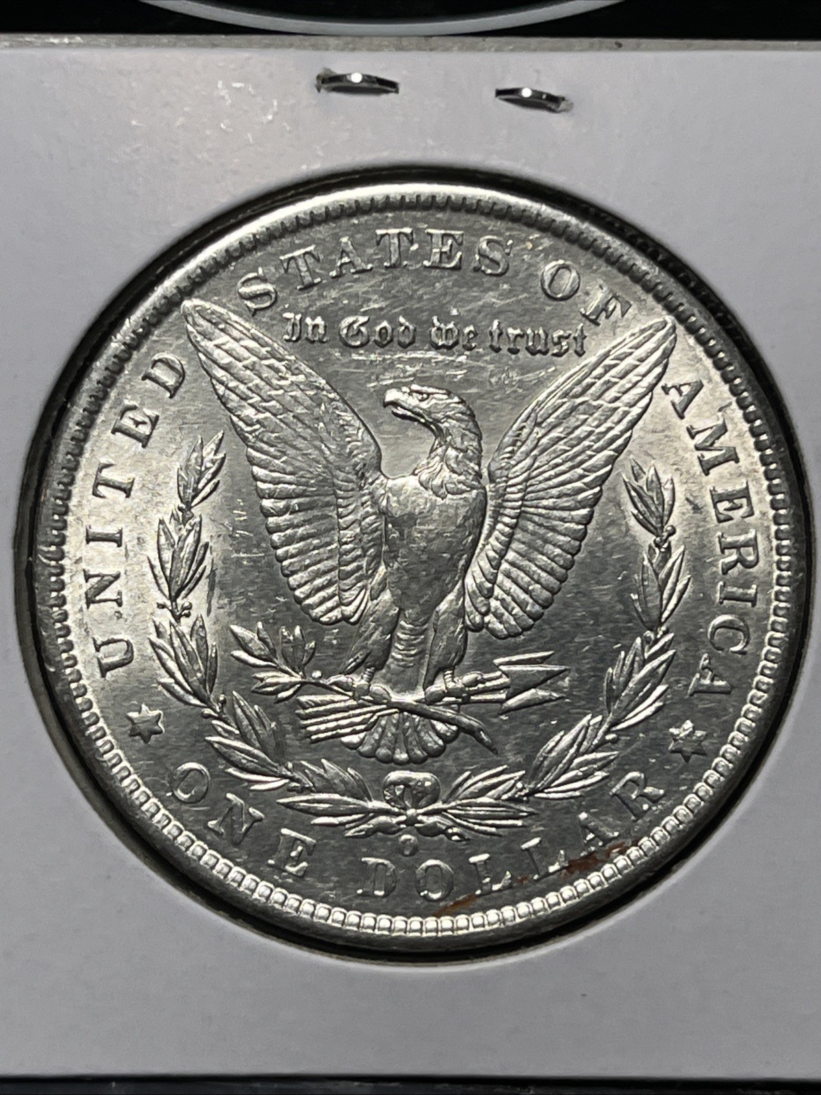 1886-O MORGAN SILVER DOLLAR, AU DETAILS