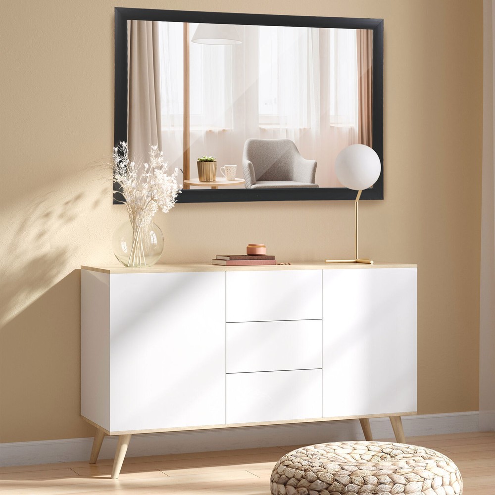 24''×36'' Wall-Mounted Bathroom Mirror Rectangular Make Up Mirror Bedroom Home