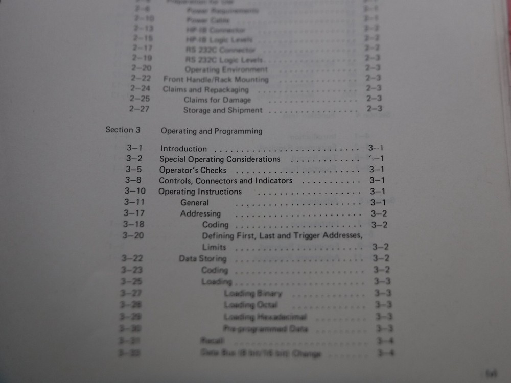 Hewlett Packard 8170A Logic Pattern Generator Manual 08170-90001