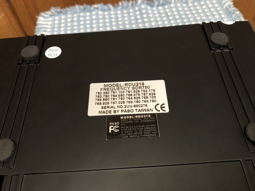 PASO WIRELESS PRO UHF MICROPHONE SYSTEM RDU 216 Mic audio lot Sys