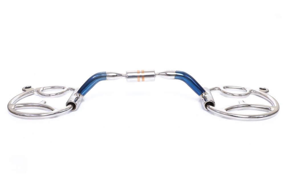 Cavalon Western D-Ring w/ Hooks Sweet Iron Barrel Snaffle Bit