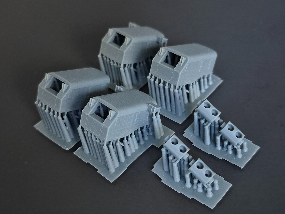 1/350 USS Lexington CV-2 and USS Saratoga CV-3 8"/55 cal. Turrets