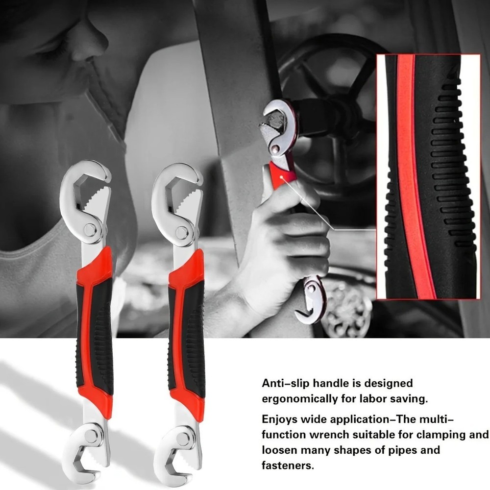 Universal Wrench Adjustable Ratchet Spanner Multi-Function Hand Repair Tool