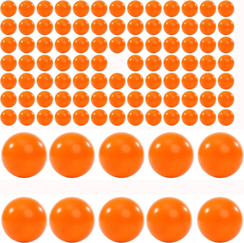 100 X 68 Cal. Nylon Balls Projectiles 68 Caliber Solid Plastic Ammo Fit for Byrn
