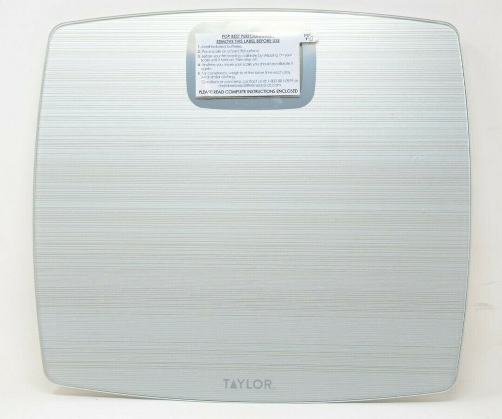 Taylor Weight Tracking Body Scale in Silver **MISSING BACK PIECE**