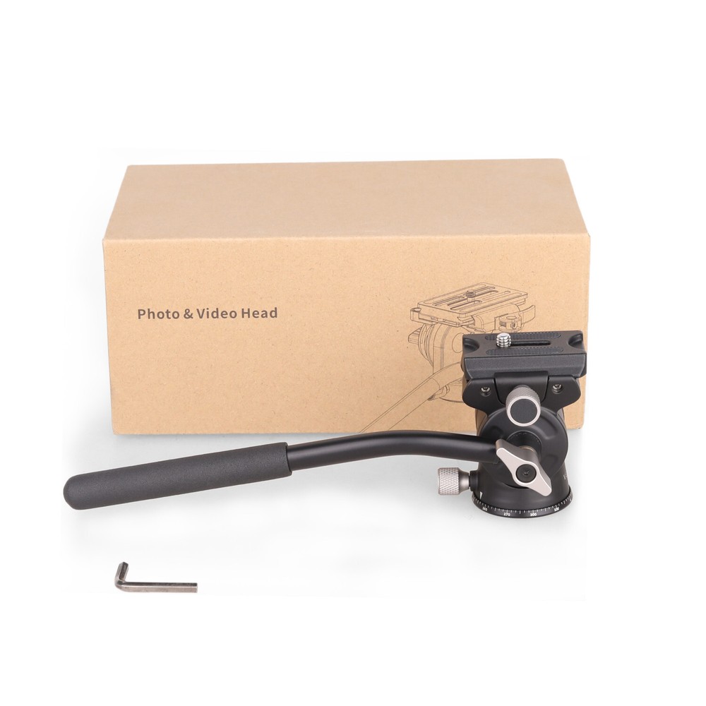 ARTCISE Panoramic Tripod Head Hydraulic Fluid Damping Head 1/4 3/8" for Camera