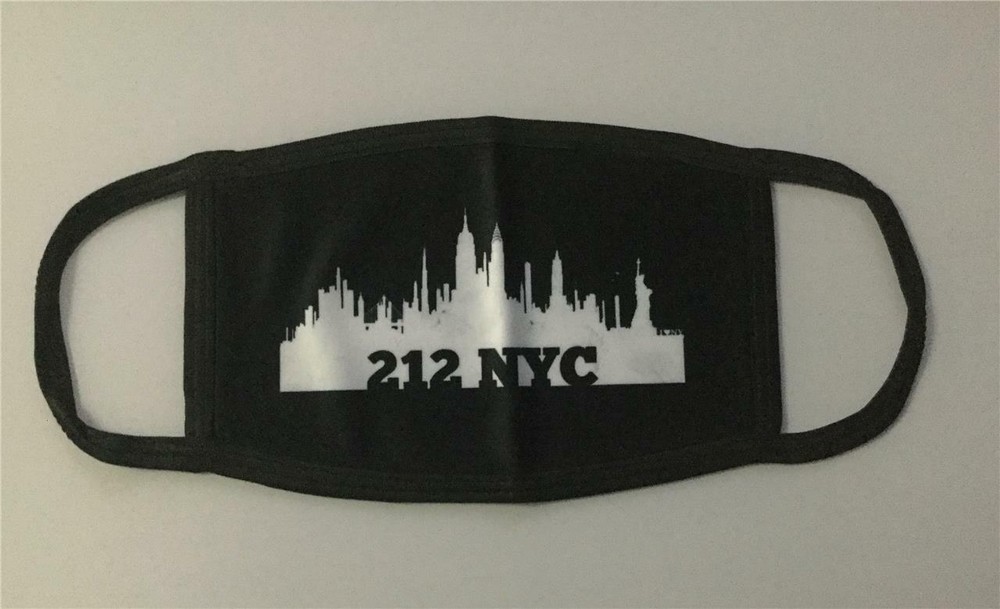 New York City 212 Area Code Face Mask
