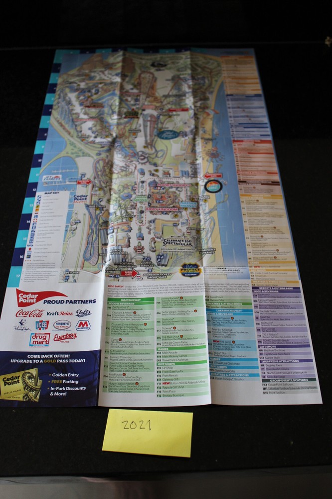 Cedar Point Park Map/Brochure