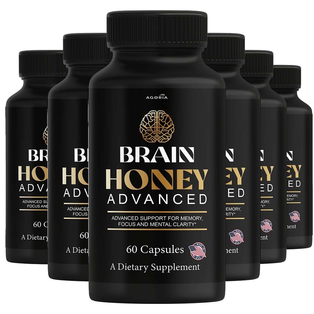 ( 6 Pack) Brain Honey Advanced Support Vitamin Supplement BrainHoney Capsules