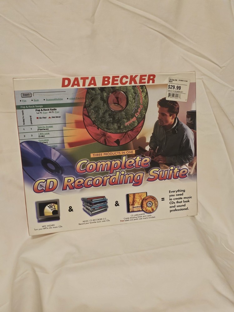 Data Becker Complete CD Recording Suite 3 Products In 1 Create Music CDs
