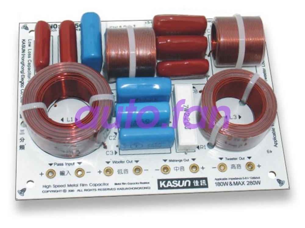 1 Pc.   1635C/3 channel 3-unit Hi-Fi speaker divider crossover filter