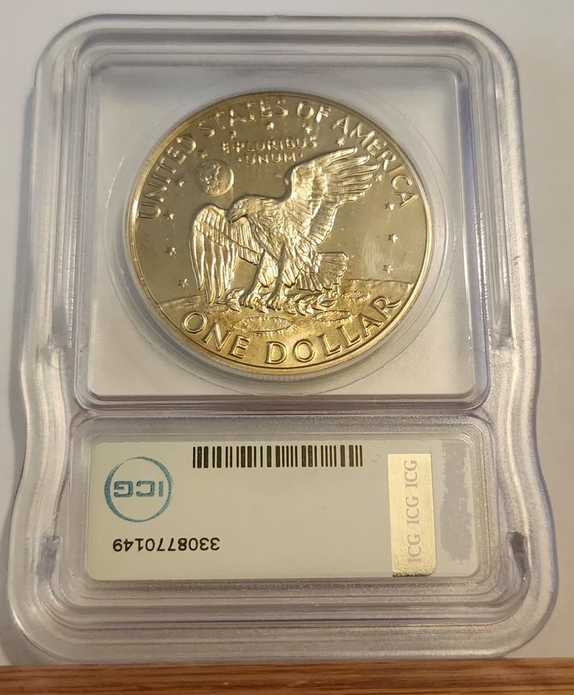 1973 S $1 Clad Ike Eisenhower Dollar Proof PR69+DCAM ICG