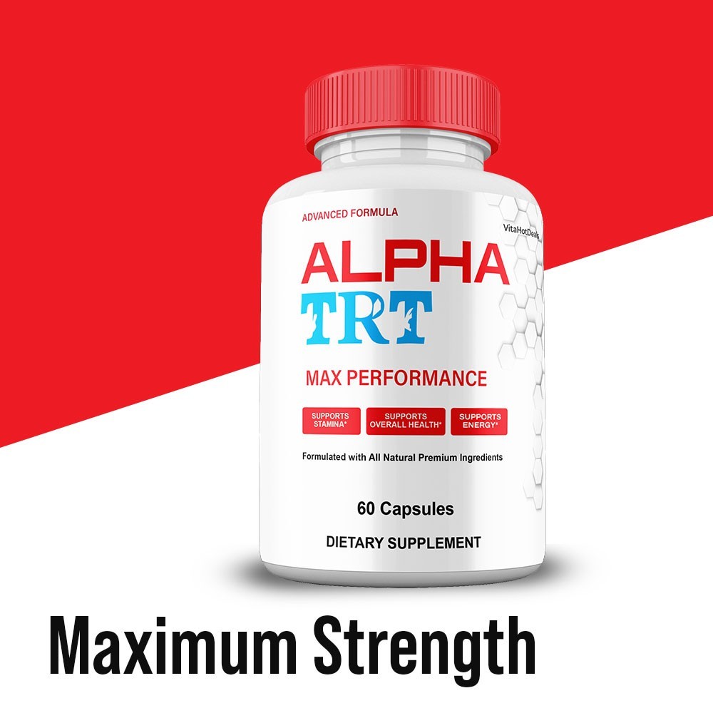 Alpha TRT Capsules for Men, Maximum Strength Formula, AlphaTRT (1 Pack)
