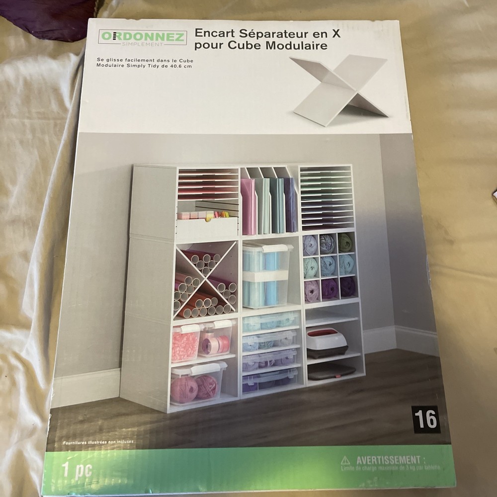 Simply Tidy Modular X Cube Divider Insert (1 Insert). #98143. NIB