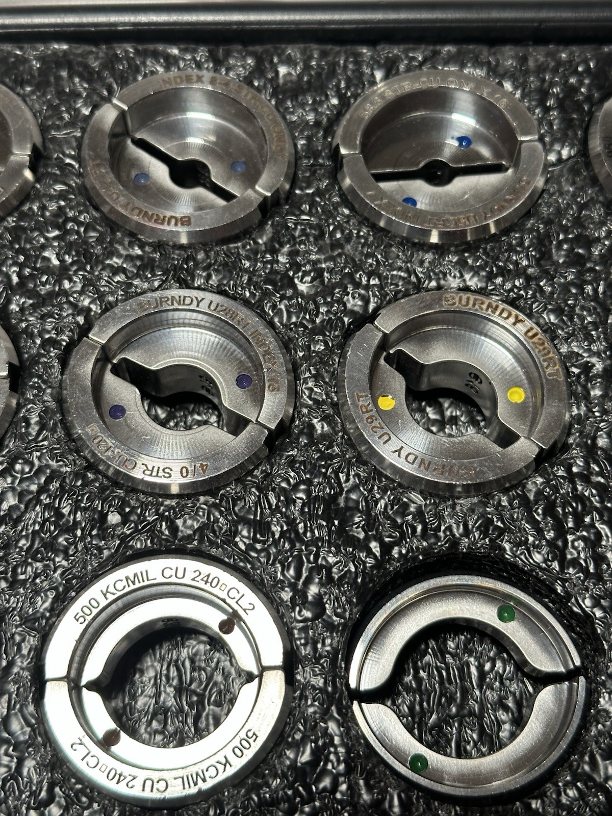 Burndy U Die Set UDIEKITCU 15 Piece See Description