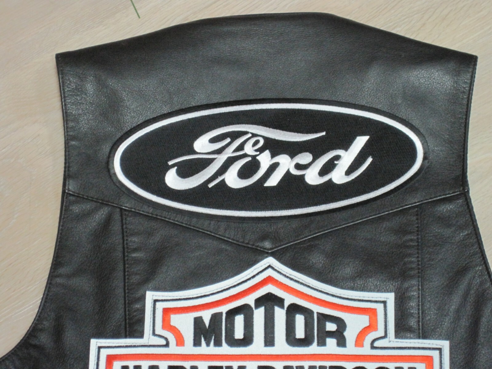 FORD LARGE CLOTH PATCH BACK SIZE BLUE IRON ON / SEW ON HOT ROD RACING! F150 F250
