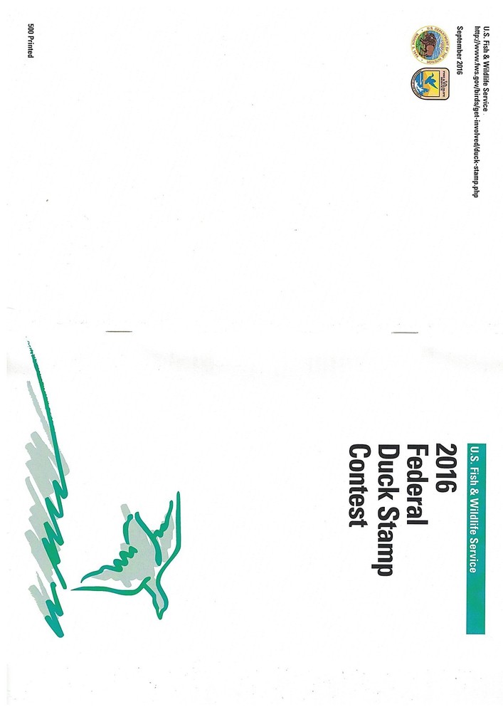 2016 Federal Duck Stamp Contest Program. #02 2016 FSSC