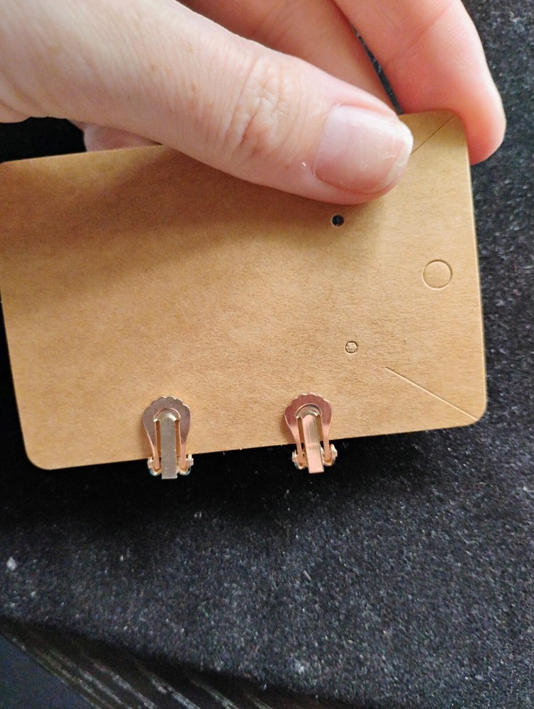 Sparkly clip on earrings