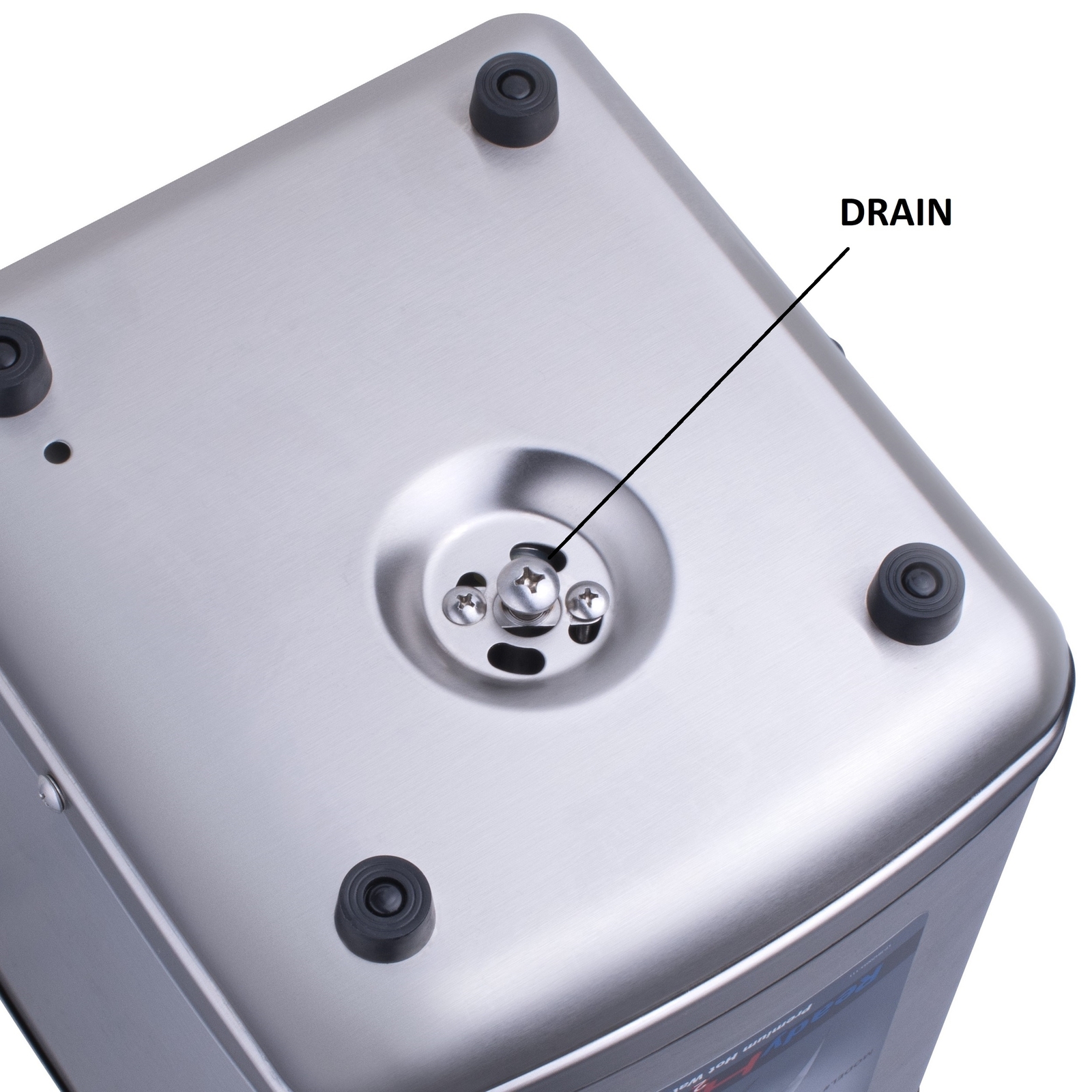 Ready Hot 1300W Instant Hot Water Dispenser, Polished Chrome Dual Handle Faucet