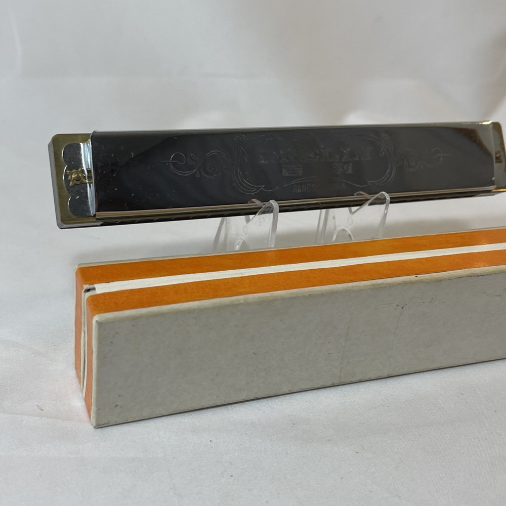 BRELLI 24 Hole HARMONICA C82 With Box Vintage