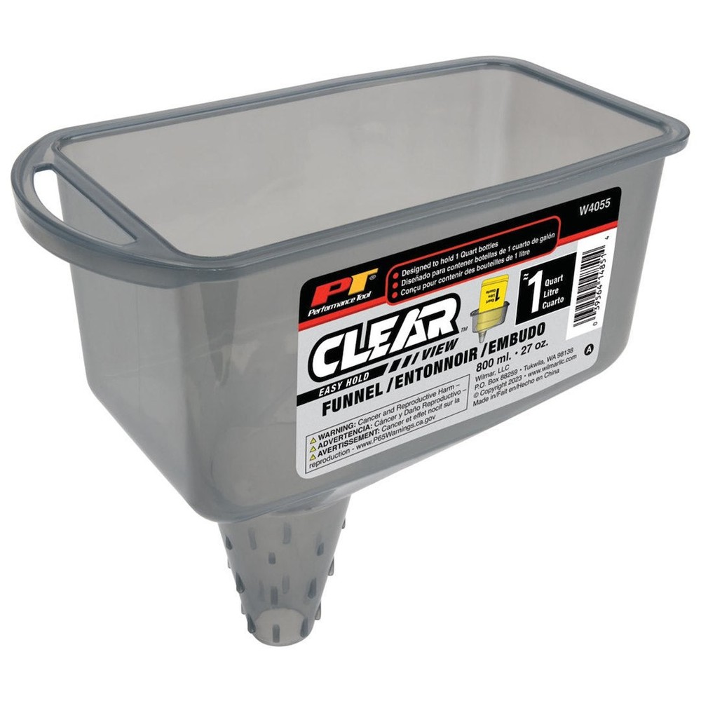 PERFORMANCE TOOL W4055 CLEAR VIEW EASY HOLD FUNNEL 2 PINT