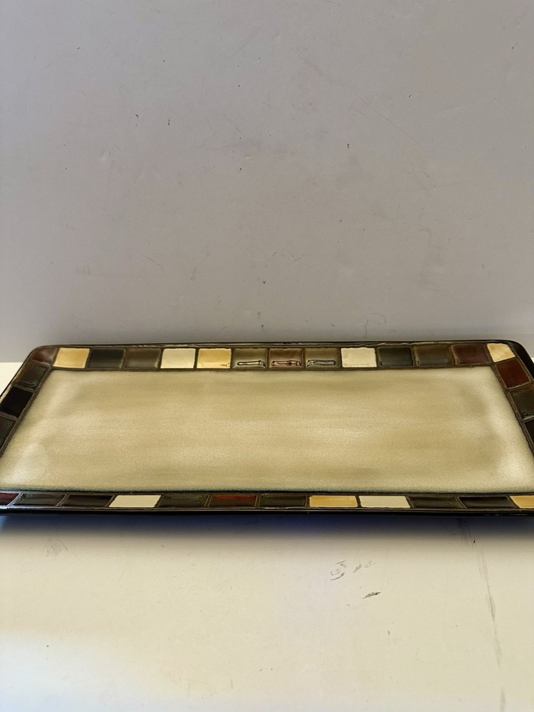 Home Trends Better Homes MOSAIC TILE SQUARE Rectangular Platter/Tray