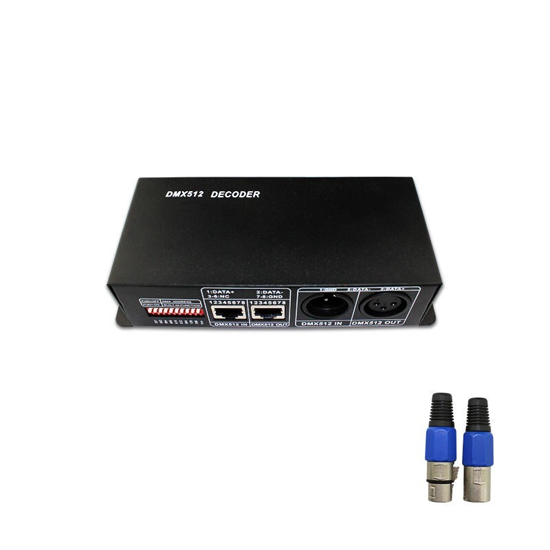 DMX 512 4CH x 8A Decoder LED Controller 4 Channel Driver RGBW LED Tape DC12V 24V
