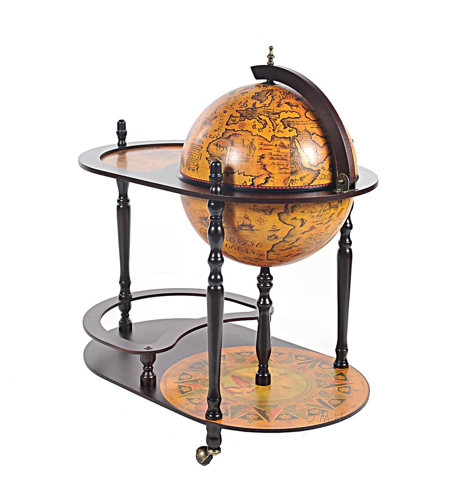 Exotic Globe drink trolley Red
