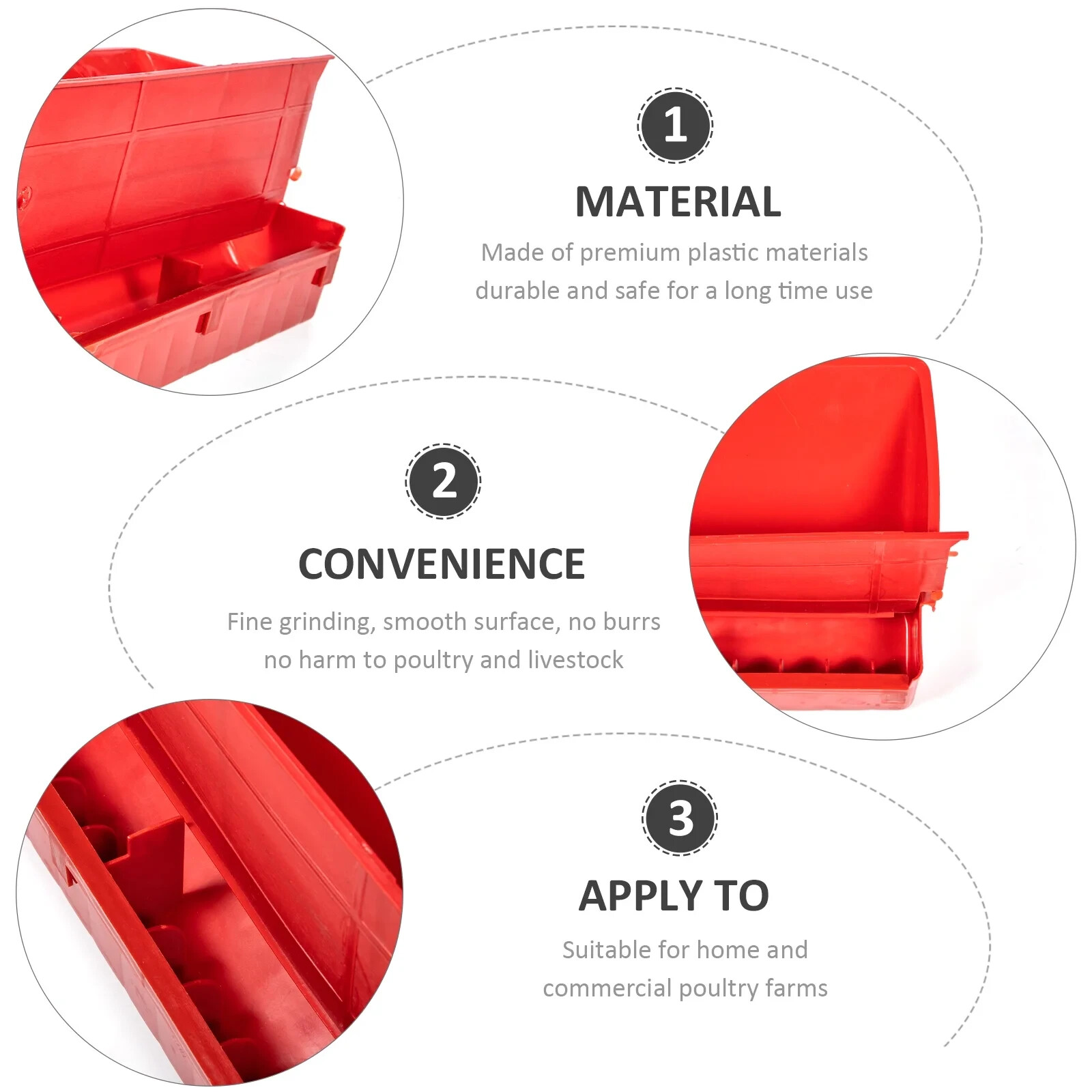No Waste Quail Feeder Trough
