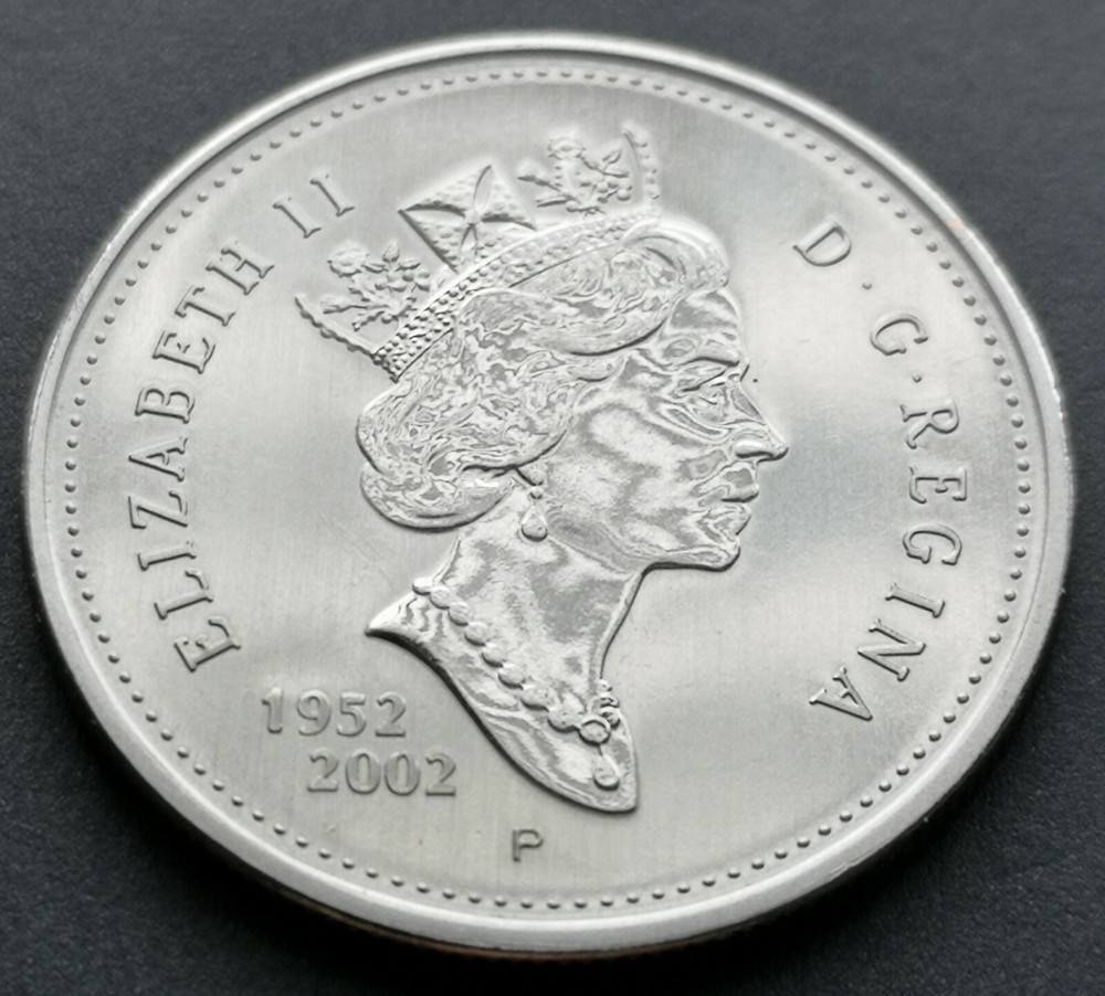 *** CANADA  50  CENTS  2002 P  ***  SPECIMEN  *** TYPE 2  *** POINTED 1***