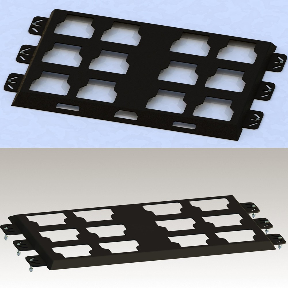 Packout Mounting Plate Compatible with Milwaukee Packout Toolbox,Metal Mounti...