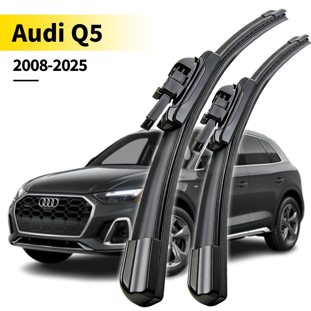 2Pcs Front Windshield Flat Wiper Blade Set For Audi Q5 2008-2025 24"+20"