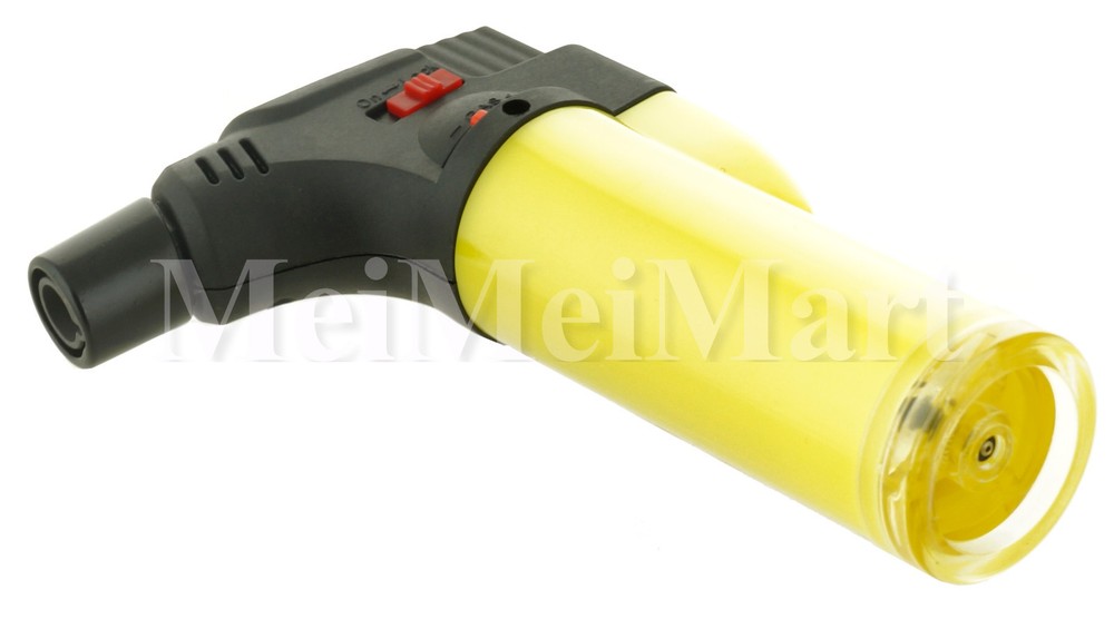 Jumbo 4" Single Jet Flame Torch Lighter Refillable Lockable Windproof Neon Color