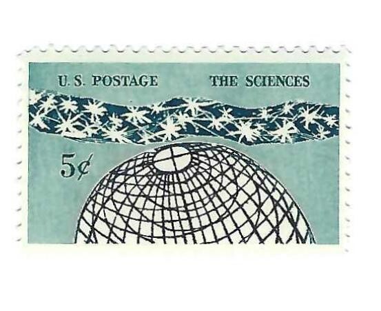 STAMP US SCOTT 1237 "Astral Belt Over Globe-The Sciences" 5 CENT 1963 MNH