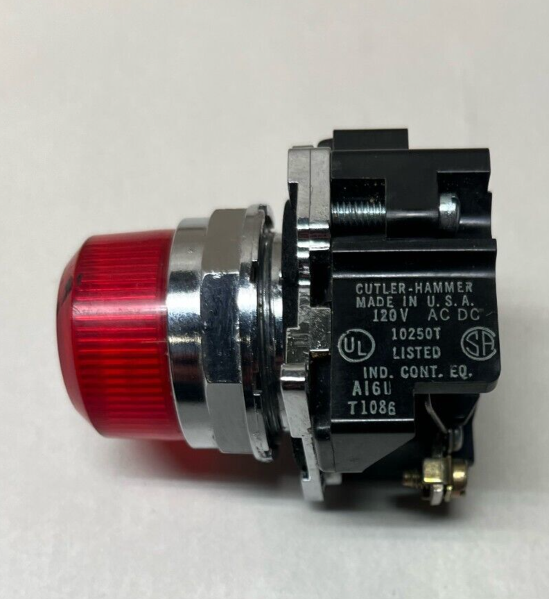 Cutler-Hammer 10250T Red Indicator Light (DE)