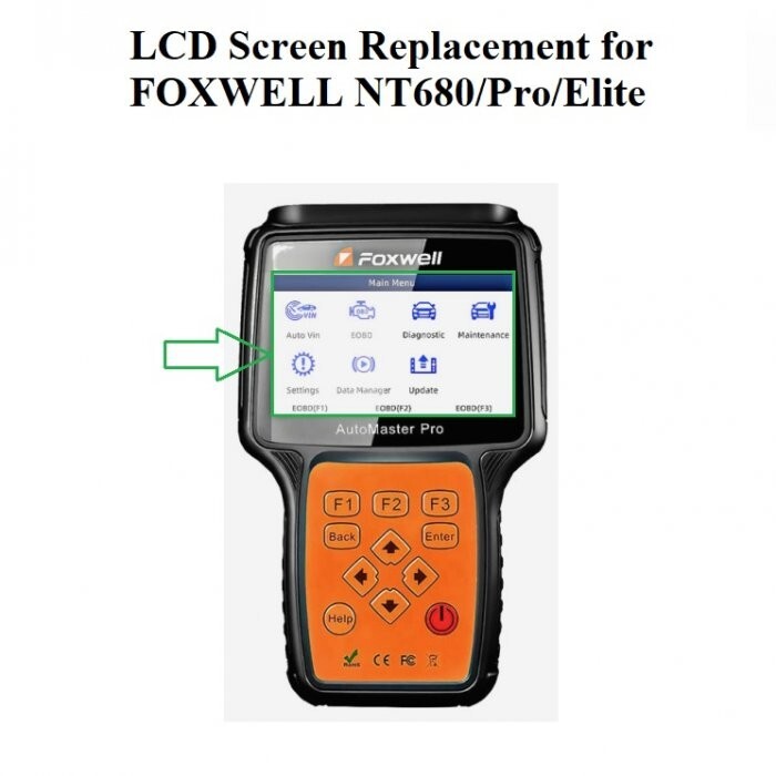 LCD Screen Display Replacement for FOXWELL NT680 NT680PRO NT680Elite NT680Lite