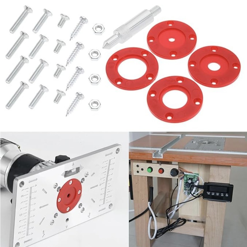 Surface Grinding Self-built Trimmer Mounting Plate Fixing Plate Silver