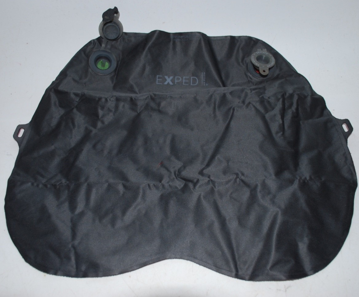 Exped Air Pillow Medium Red Gray with Carry Bag Used Camping Travel