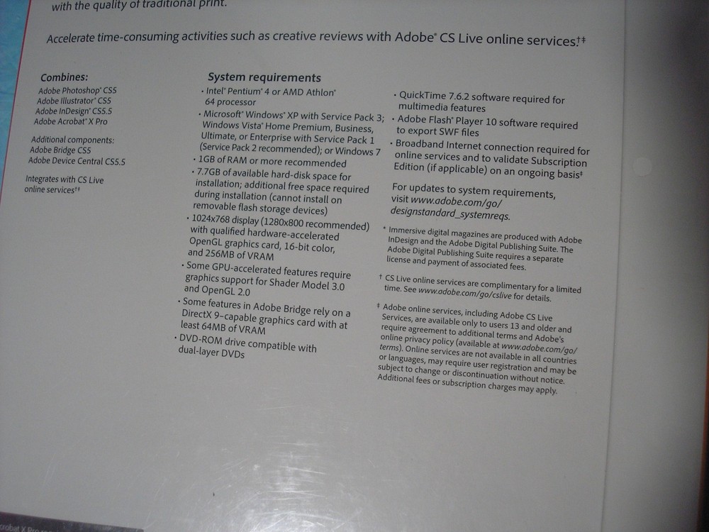 Adobe Creative Suite 5.5 CS5.5 Design Standard Good Fo 2 Windows PCs =SEALED BOX