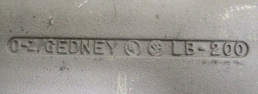 OZ-GEDNEY , LB-200 , MALLEABLE , SURPLUS