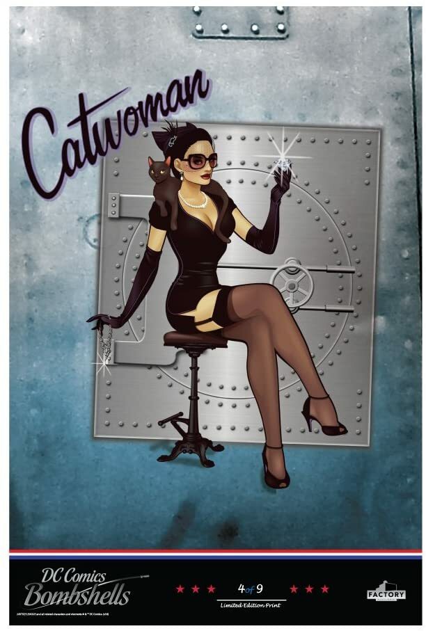Factory Entertainment DC Comics DC Bombshells Lithograph Print Set