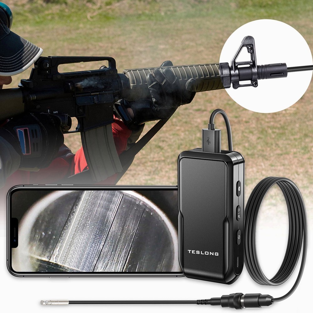 Teslong 0.2inch Rifle Borescope Endoscope WiFi for iPhone iPad Android