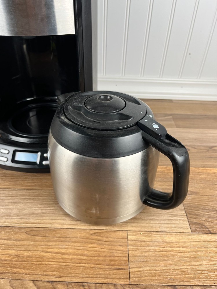 Krups Coffee Maker Stainless Programmable Drip Machine Thermal Carafe FMF5 10CUP