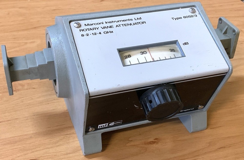 Marconi Instruments Ltd 6052/3, waveguide attenuator, 8.2 - 12.4 GHz