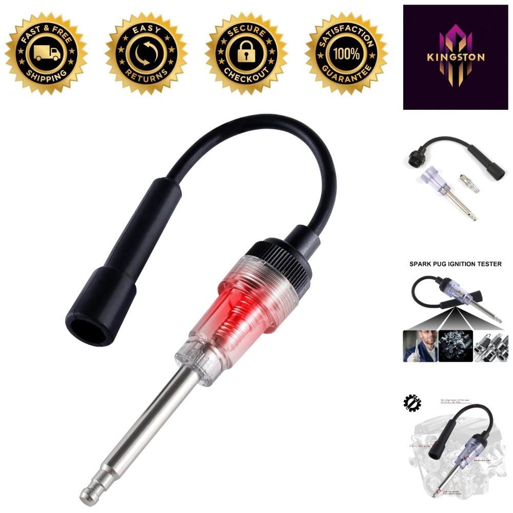 Compact Inline Spark Plug Tester - High-Temperature Resistant & Durable Design