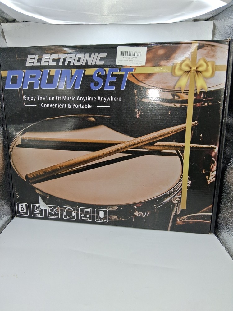 Electronic Kids Portable MIDI Practice Drum Pad Fun Convenient Portable