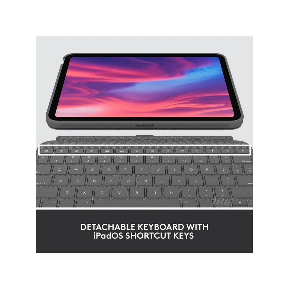 Logitech Combo Touch Detachable 10th Gen iPad Keyboard Case