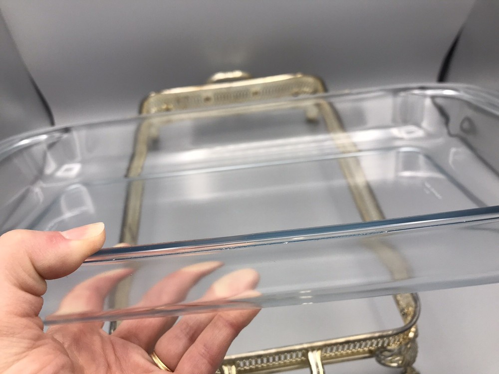 Paul Revere Silversmiths Silverplated 3 Qt Pierced Gallery Oblong Baker Box